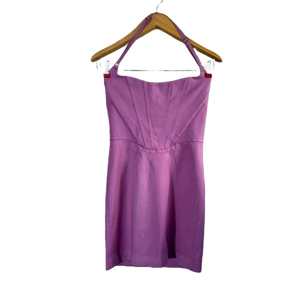 NOAM x REVOLVE Mystique Halter Mini Dress in Orchid - Picture 3 of 16
